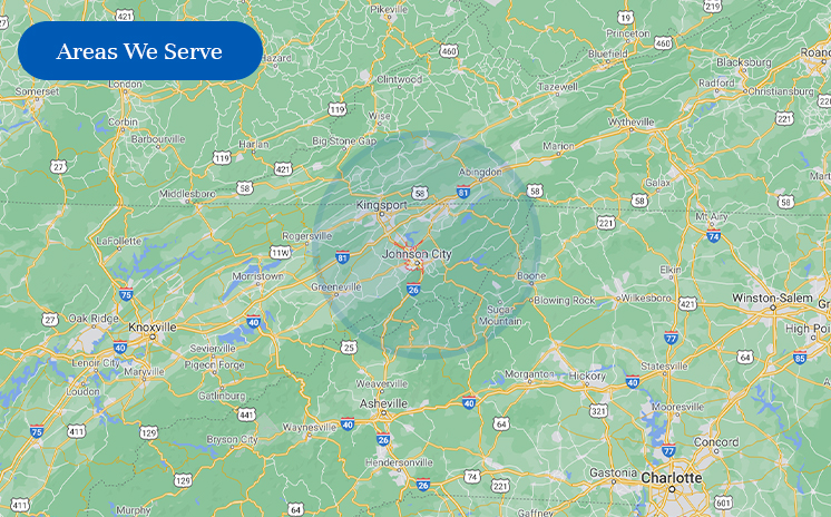 Johnson City map